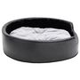 Voir la diapositive 4 : VIDAXL Lit pour chiens Noir et gris 79x70x19 cm Peluche et similicuir