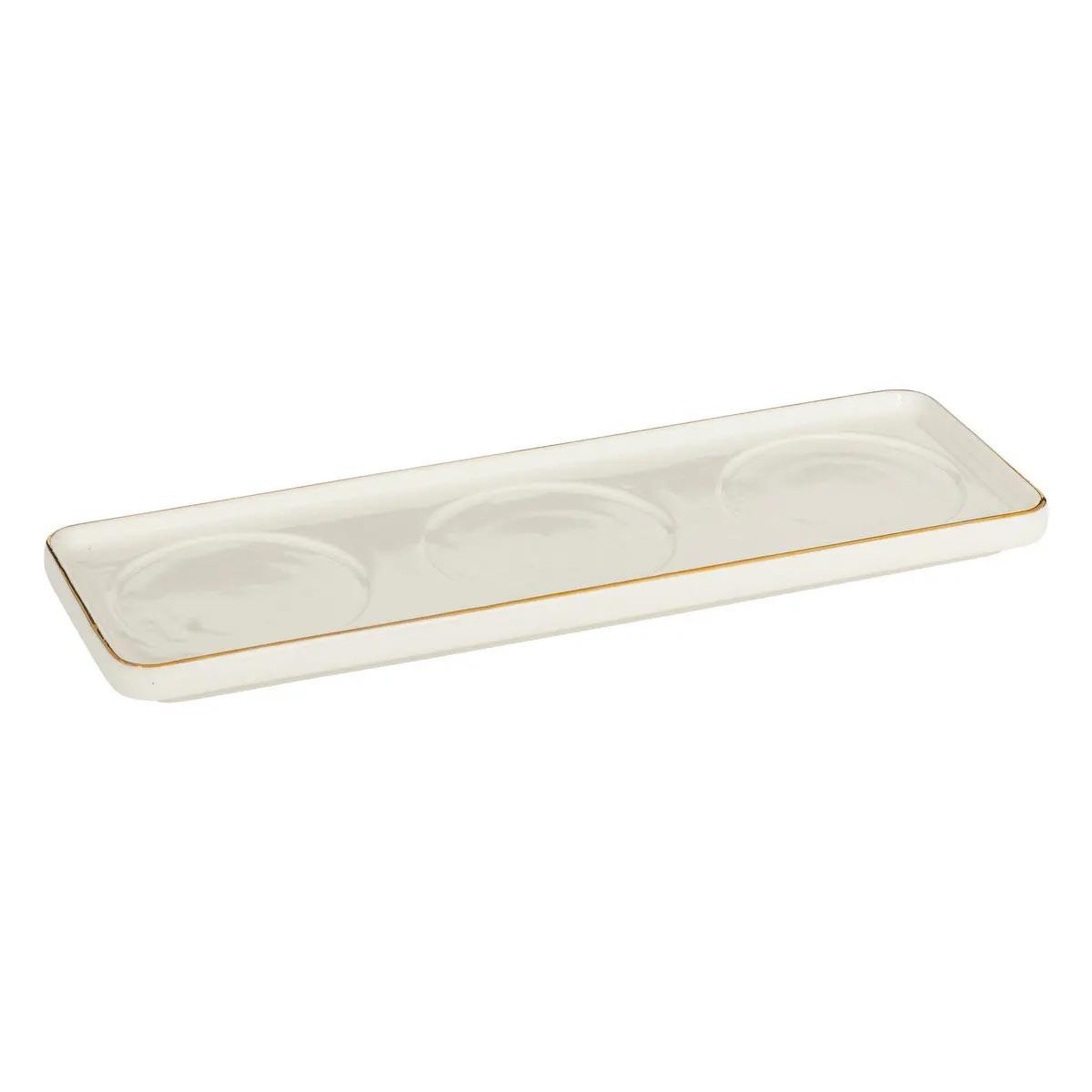 Voir la diapositive 2 : SECRET DE GOURMET Service apéritif 4 pièces en céramique  arya  9cm blanc