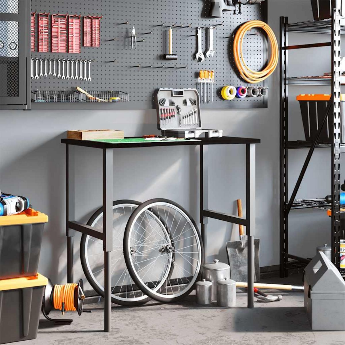 VIDAXL Etabli marron fonce 100x60x(71,5-98) cm bois de chene massif