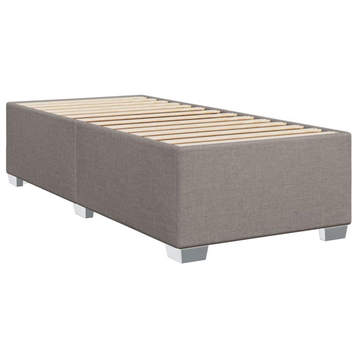 VIDAXL Cadre de lit sans matelas taupe 90x200 cm tissu