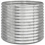Voir la diapositive 2 : VIDAXL Jardiniere de jardin Acier enduit de poudre 80x80x68 cm Argente
