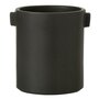 Paris Prix Cache-Pot Design  Handle  17cm Noir