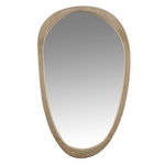 Paris Prix Miroir Mural en Bois  Iregular  83cm Naturel