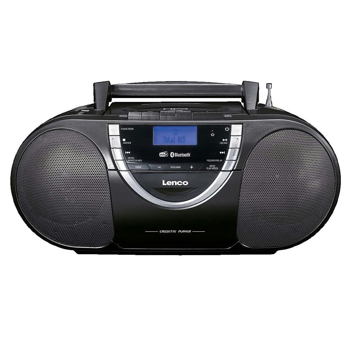 Lenco Boombox portable Lenco avec radio DAB+ et Bluetooth 5.0