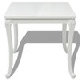 Voir la diapositive 3 : VIDAXL Table a manger 80x80x76 cm blanc brillant
