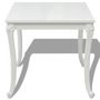 Voir la diapositive 3 : VIDAXL Table a manger 80x80x76 cm blanc brillant