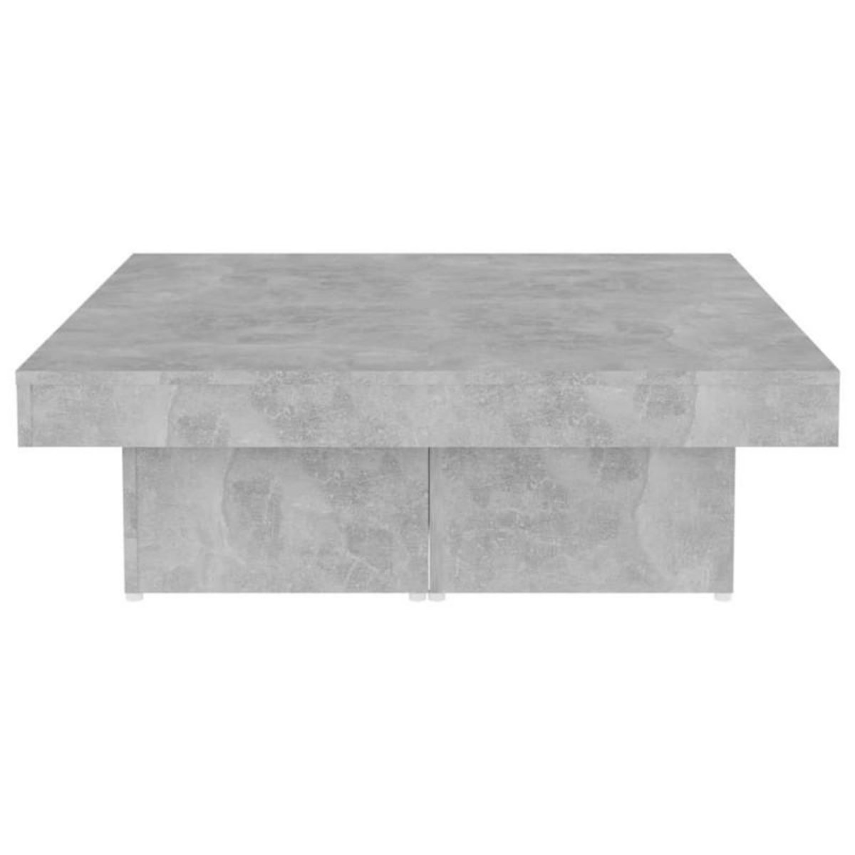 VIDAXL Table basse gris béton 90x90x28 cm bois d ingénierie