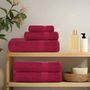 Voir la diapositive 3 : VIDAXL Serviettes d invité 10pcs bordeaux 30x50 cm 360 g m² 100% coton