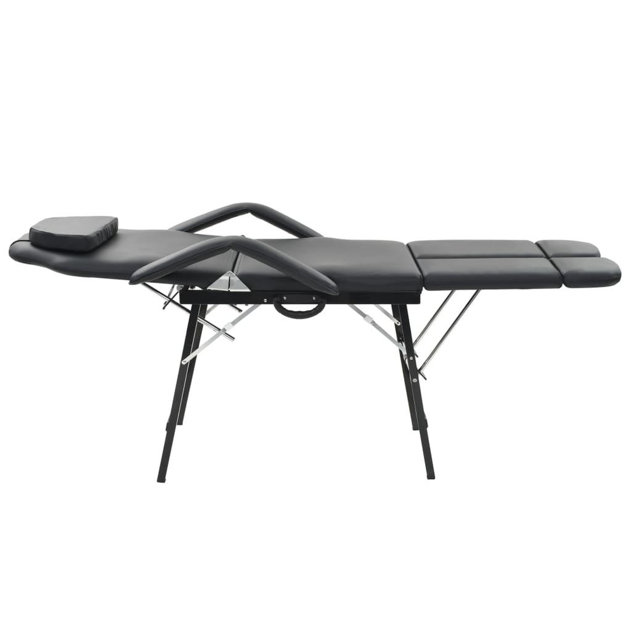 Voir la diapositive 2 : VIDAXL Fauteuil de massage pour traitement facial Simili-cuir Noir