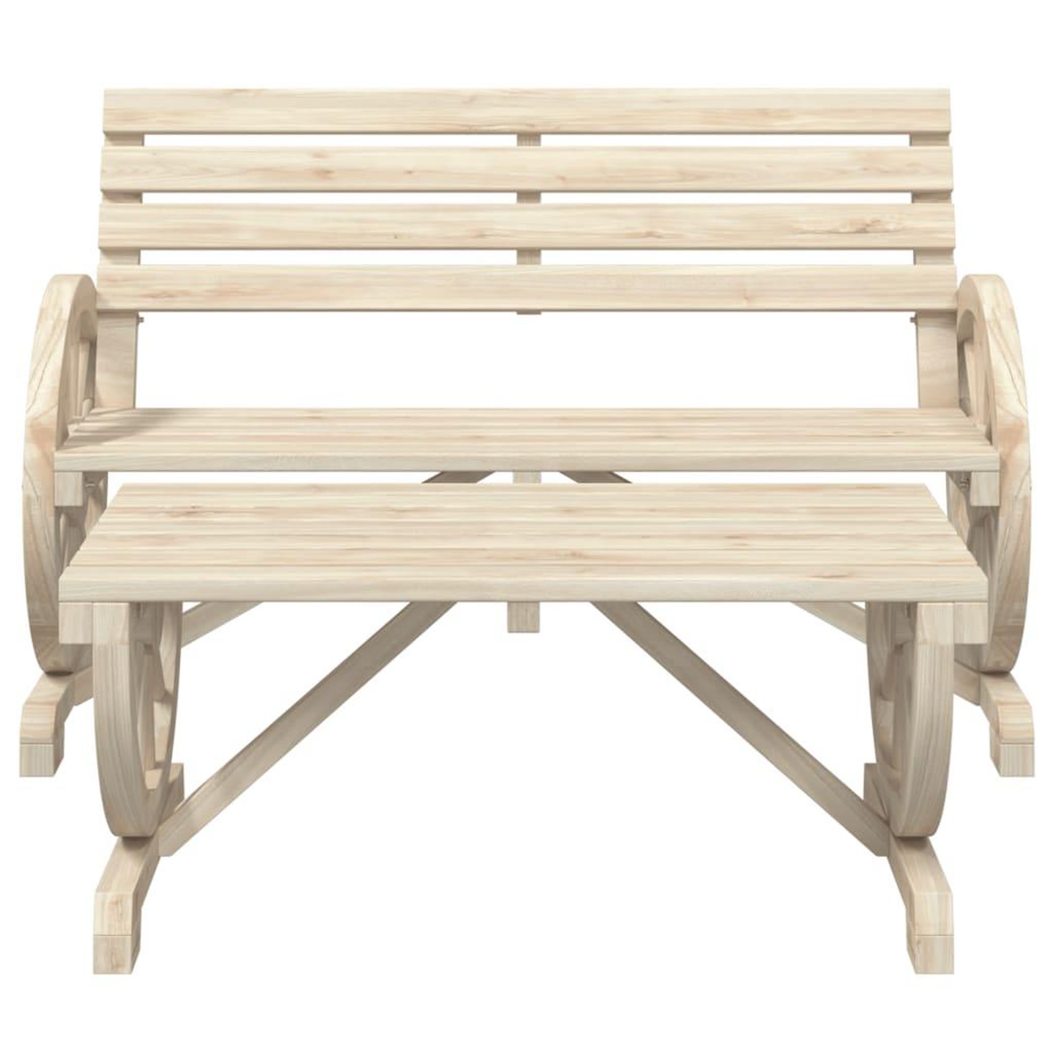 Voir la diapositive 3 : VIDAXL Salon de jardin 2 pcs bois de sapin massif