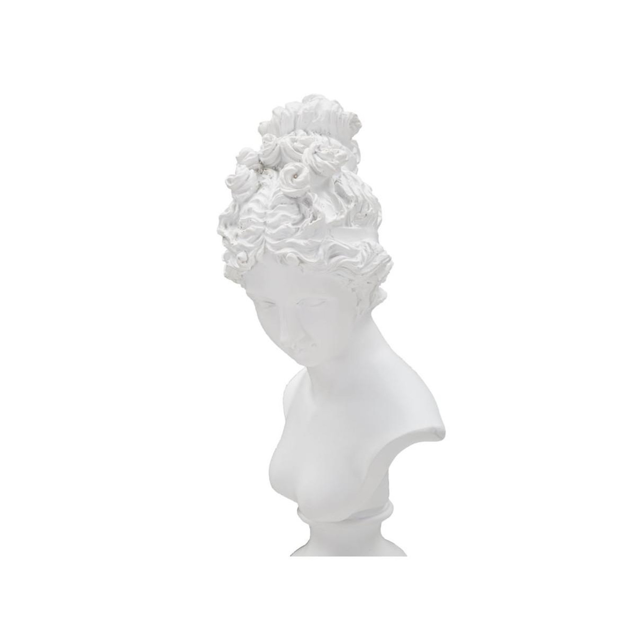 Voir la diapositive 5 : Paris Prix Statuette buste femme déco  terrence  35cm blanc