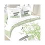 Voir la diapositive 2 : Dourev Housse de couette 240x220 Green + 2 taies coton 52 fils