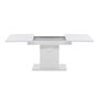 Voir la diapositive 5 : Paris Prix Table à Manger Extensible  Pluto  120-160cm Blanc