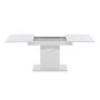 Voir la diapositive 5 : Paris Prix Table à Manger Extensible  Pluto  120-160cm Blanc
