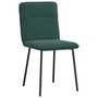 Voir la diapositive 3 : VIDAXL Chaises a manger lot de 4 Vert fonce Velours