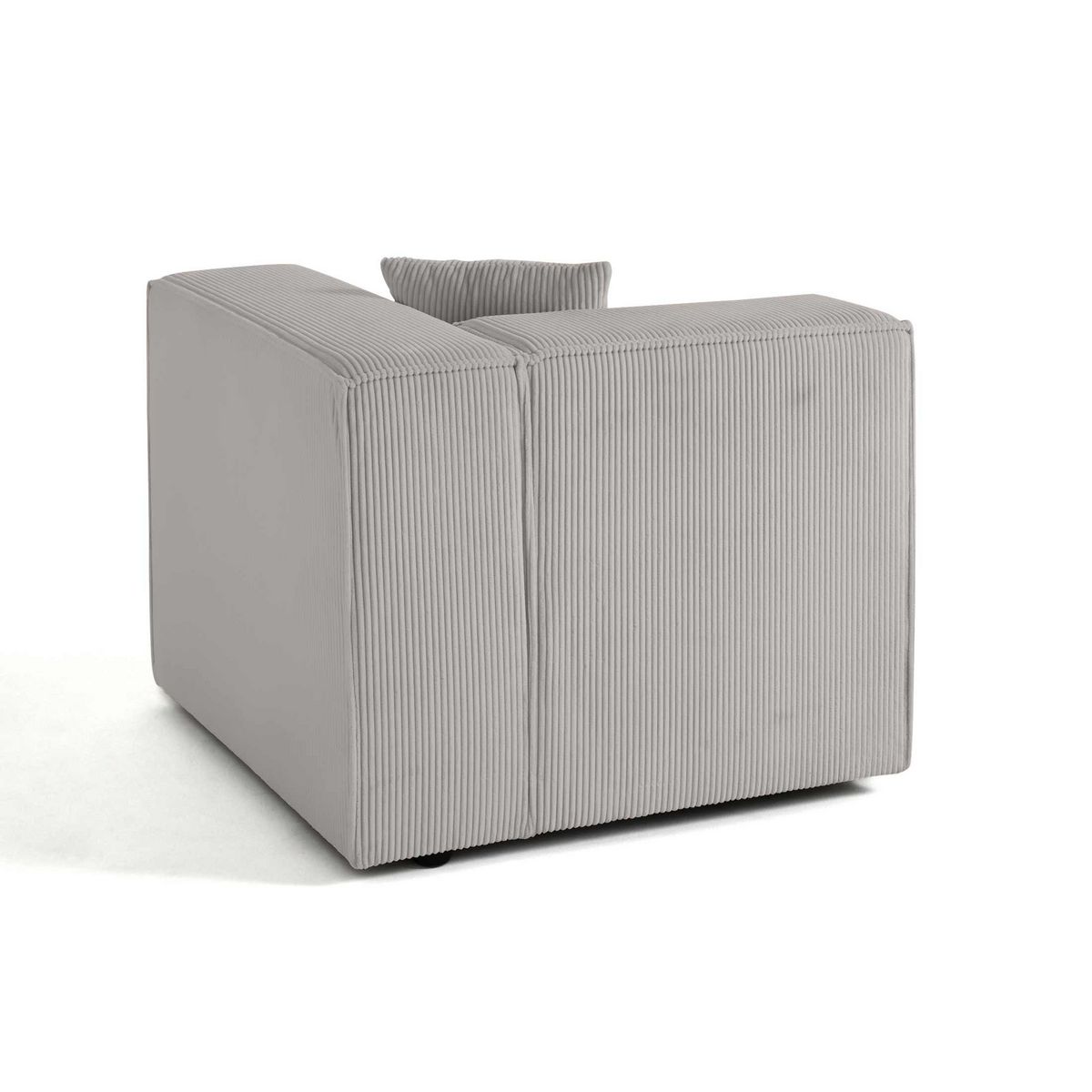 LISA DESIGN Arty - module d'assise droit - en velours côtelé