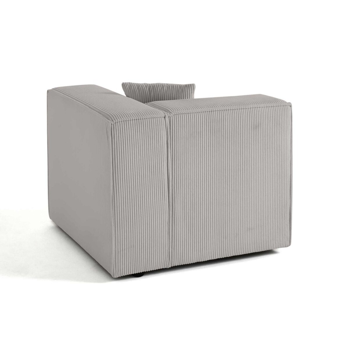 LISA DESIGN Arty - module d'assise droit - en velours côtelé