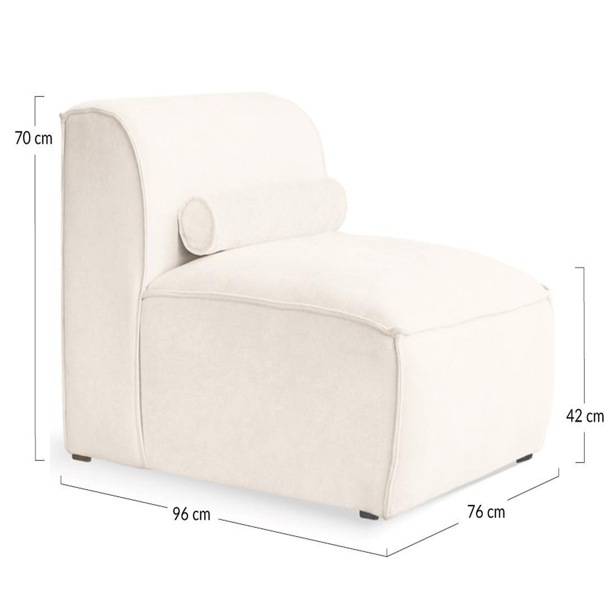 Voir la diapositive 5 : BEST MOBILIER Felix - module d'assise en tissu texturé