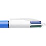 BIC Lot de 3 stylos bille 4 couleurs rétractables format spécial