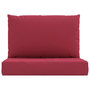 Voir la diapositive 4 : VIDAXL Coussins de palette lot de 2 rouge bordeaux tissu oxford