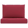 Voir la diapositive 4 : VIDAXL Coussins de palette lot de 2 rouge bordeaux tissu oxford