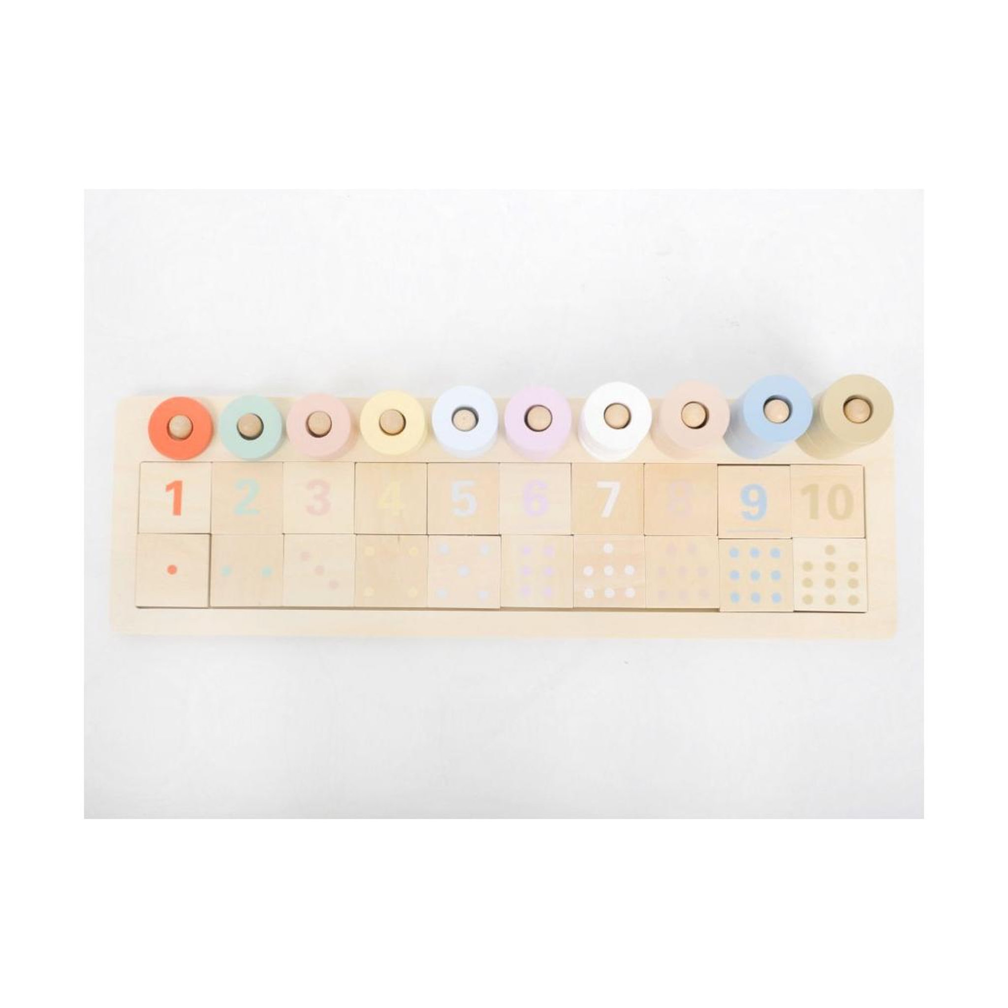 Voir la diapositive 2 : ELINELI Compteur Montessori en bois