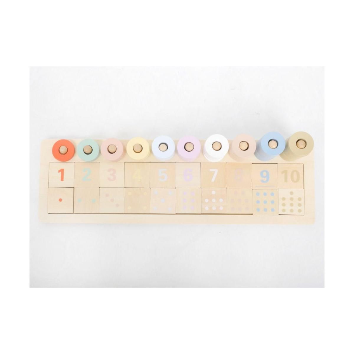 ELINELI Compteur Montessori en bois