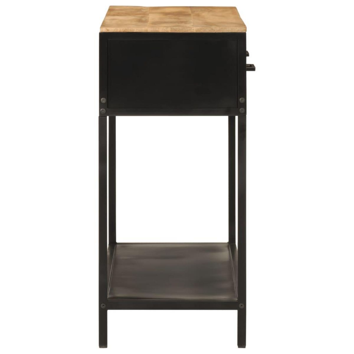 VIDAXL Table console 100x35x76 cm bois massif de manguier et fer