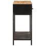 Voir la diapositive 4 : VIDAXL Table console 100x35x76 cm bois massif de manguier et fer