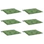 Voir la diapositive 3 : VIDAXL Coussins de chaise lot de 6 motif de feuilles 40x40x3 cm tissu