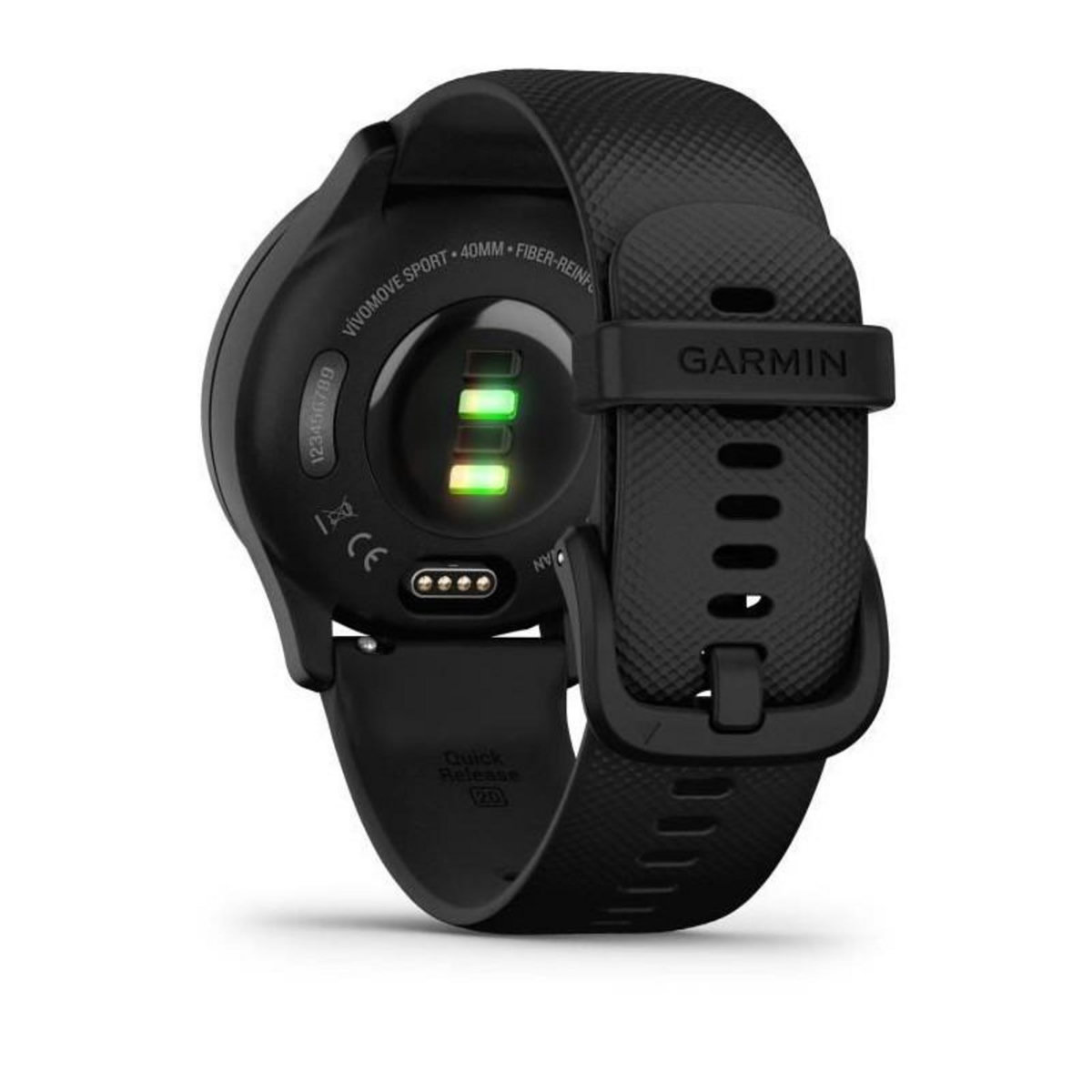 GARMIN GARMIN Vivomove Sport - Montre de sport connectée a aiguilles et écran tactile - Noir Slate