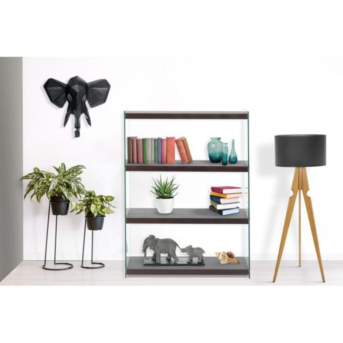 Paris Prix Étagère 4 Niveaux  Elementary  113cm Marron Foncé