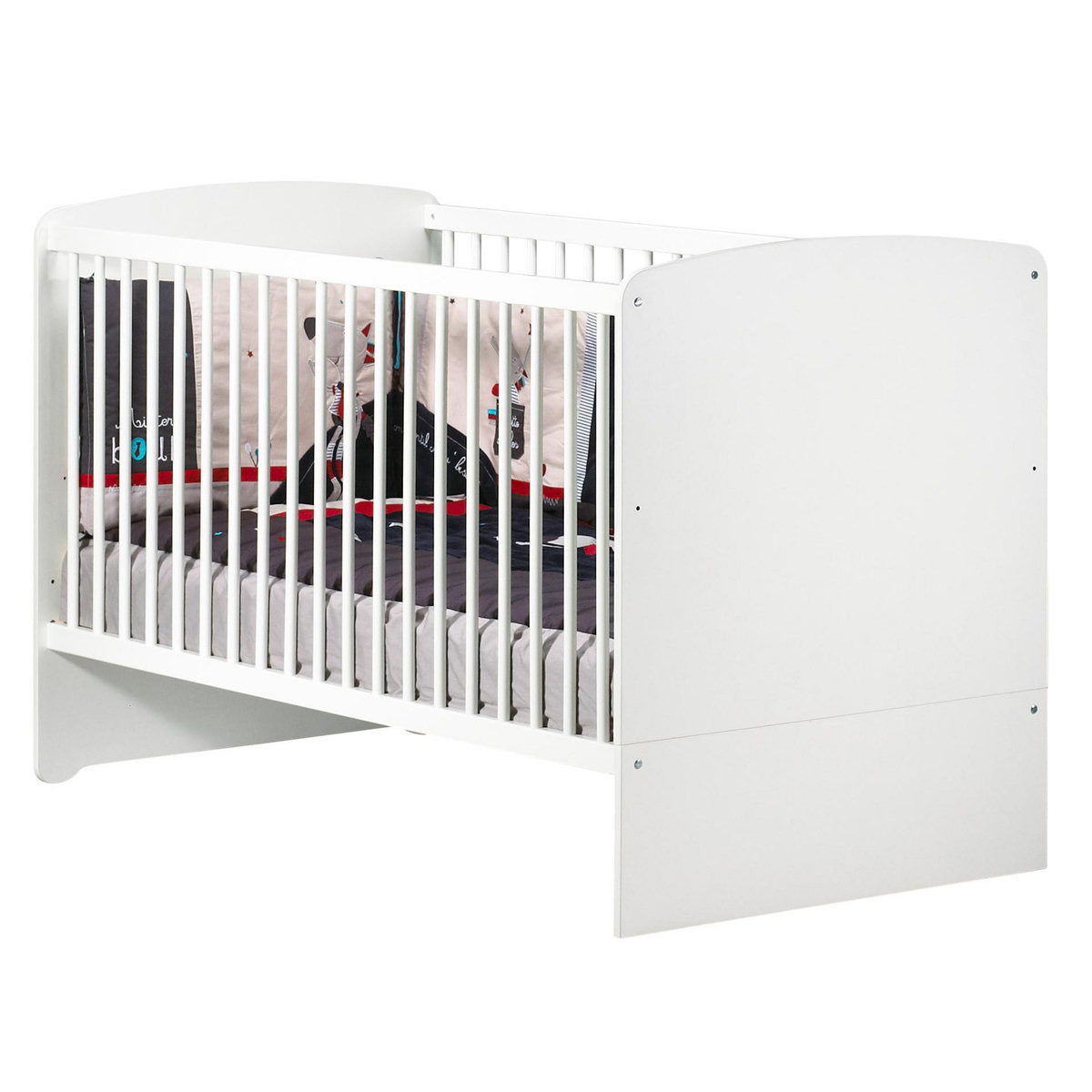 BABY PRICE Lit bébé évolutif 140x70cm NEW BASIC