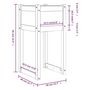 Voir la diapositive 6 : VIDAXL Jardiniere Marron miel 40x40x81 cm Bois massif de pin