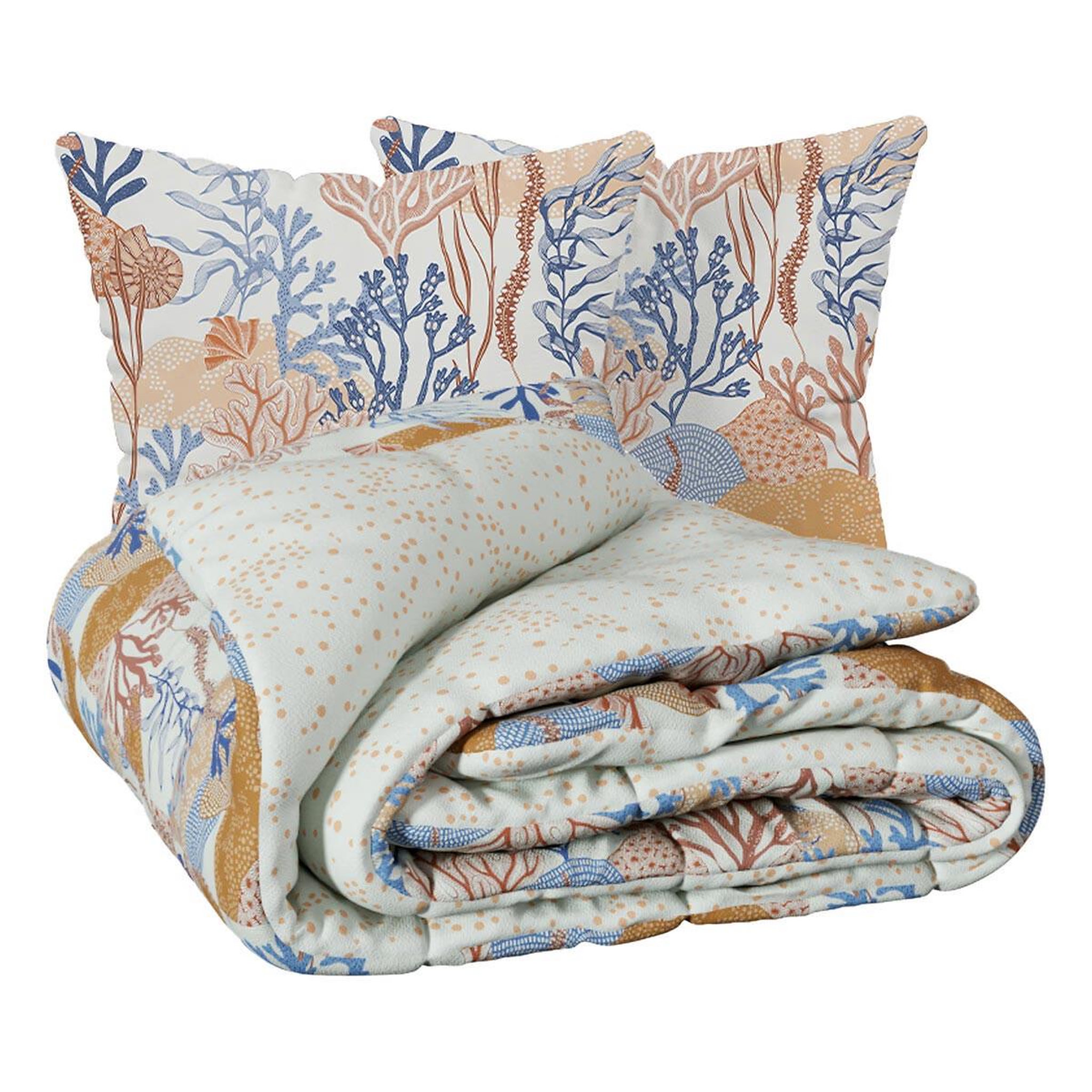 Voir la diapositive 2 : ATMOSPHERA Parure de lit 3 pièces  azura  240x220cm multicolore