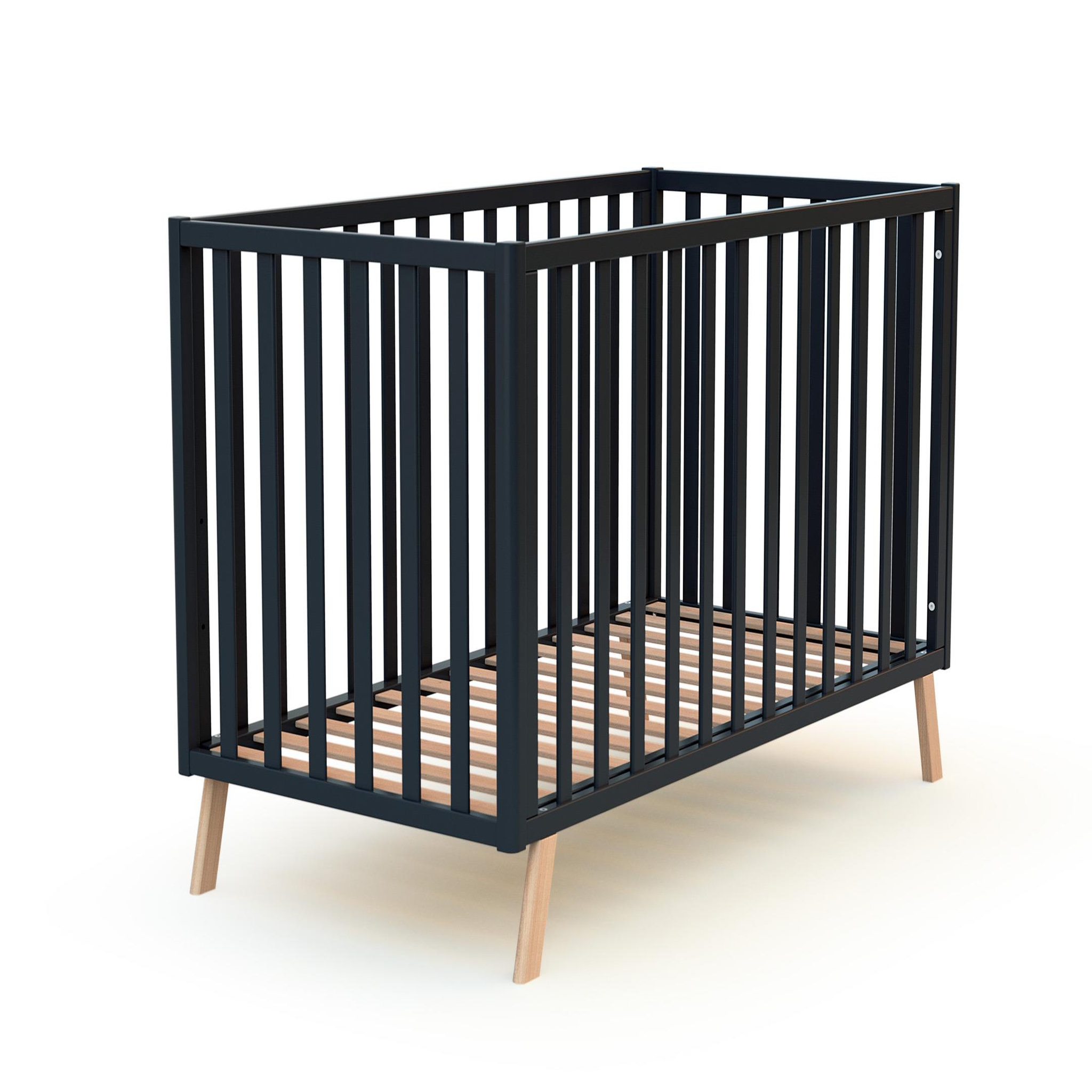 Voir la diapositive 4 : AT4 Lit bébé évolutif CONFORT en bois