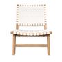 Voir la diapositive 3 : Rendez vous déco Fauteuil de jardin en teck et sangles en tissu noir - Tao