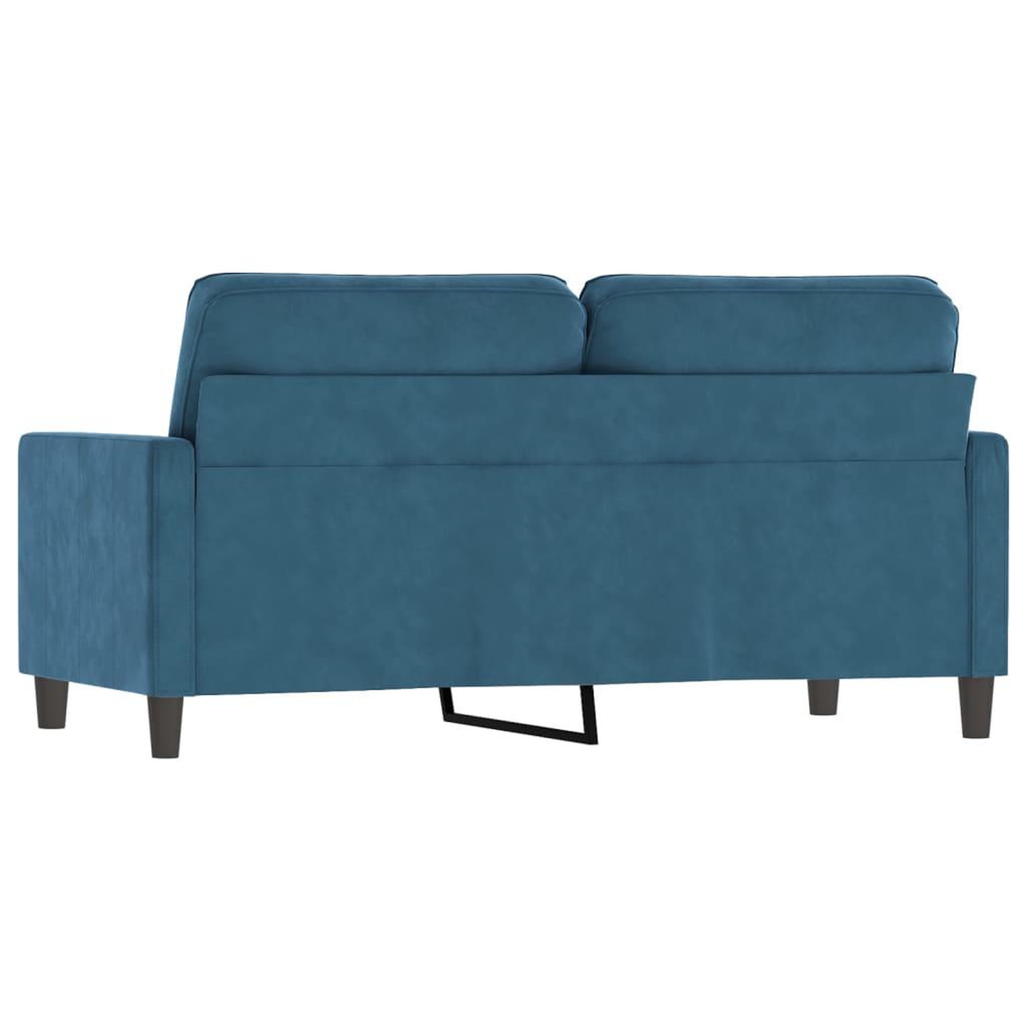 Voir la diapositive 5 : VIDAXL Canape a 2 places Bleu 140 cm Velours