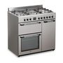 Voir la diapositive 3 : CONTINENTAL EDISON Cuisiniere piano gaz 3 fours electriques CONTINENTAL EDISON CECP903FIX 5 feux - Inox - Largeur 90 cm