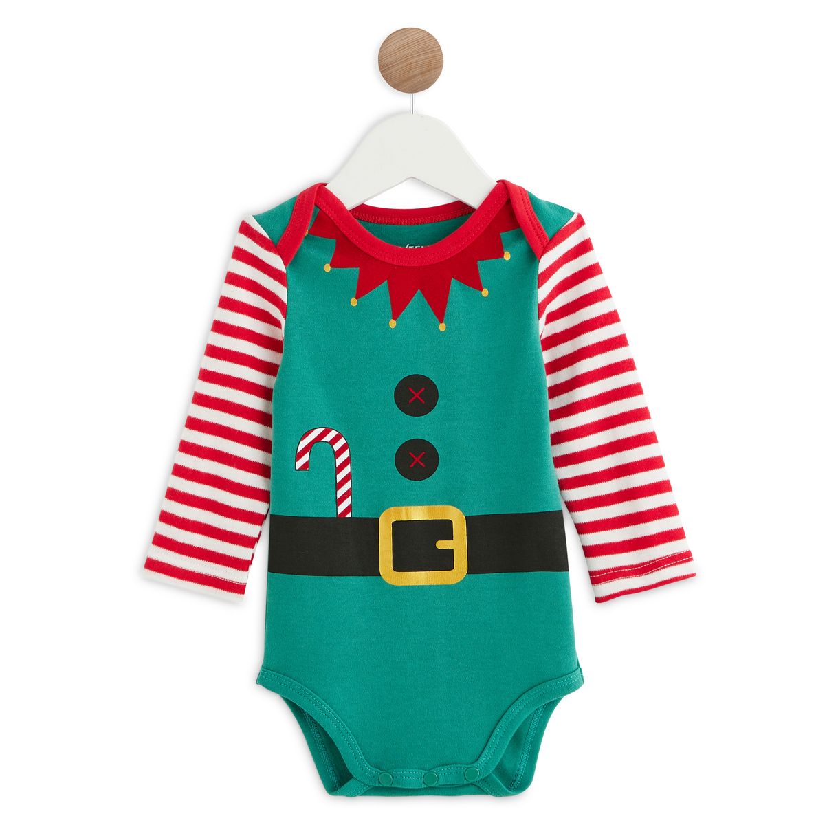 INEXTENSO Body manches longues lutin noël