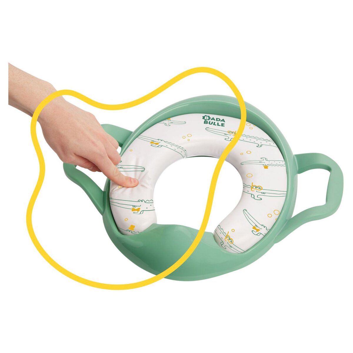 BADABULLE Réducteur de toilette confort avec poignées 