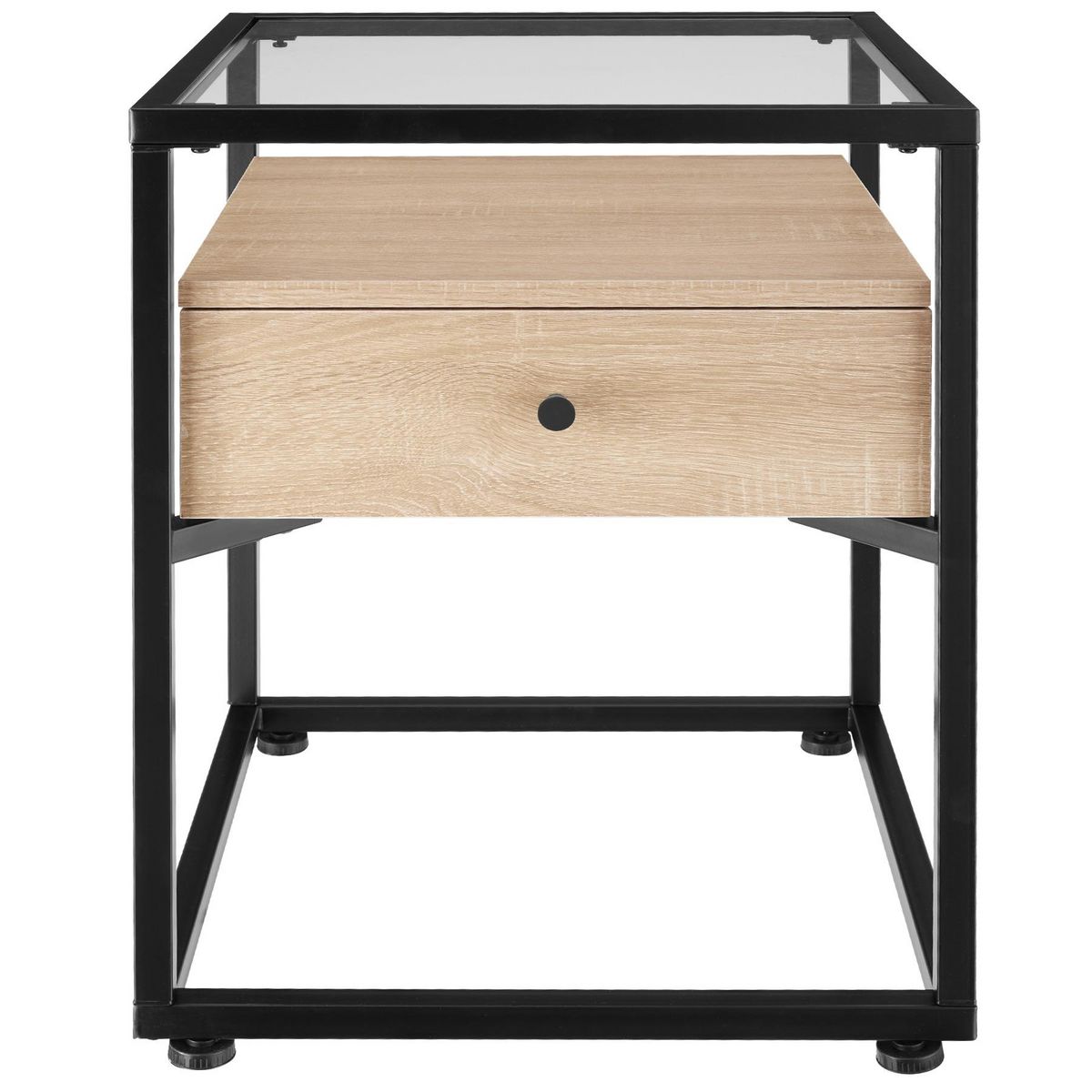 tectake Table de chevet Style industriel 43 x 45 x 545 cm