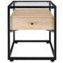 Voir la diapositive 2 : tectake Table de chevet Style industriel 43 x 45 x 545 cm