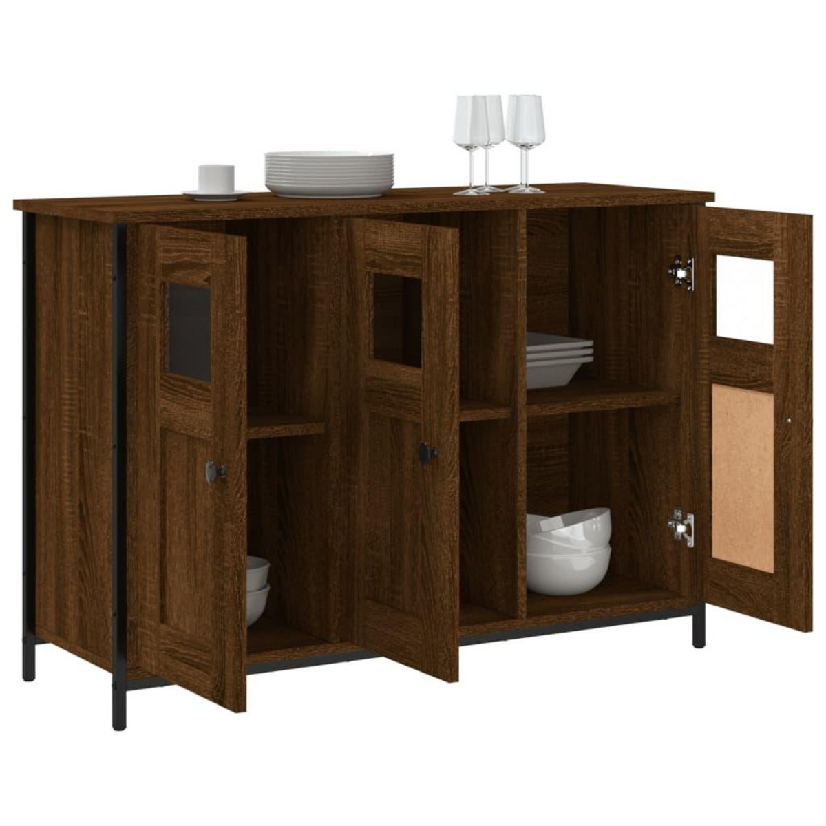 VIDAXL Buffet chene marron 100x35x70 cm bois d'ingenierie