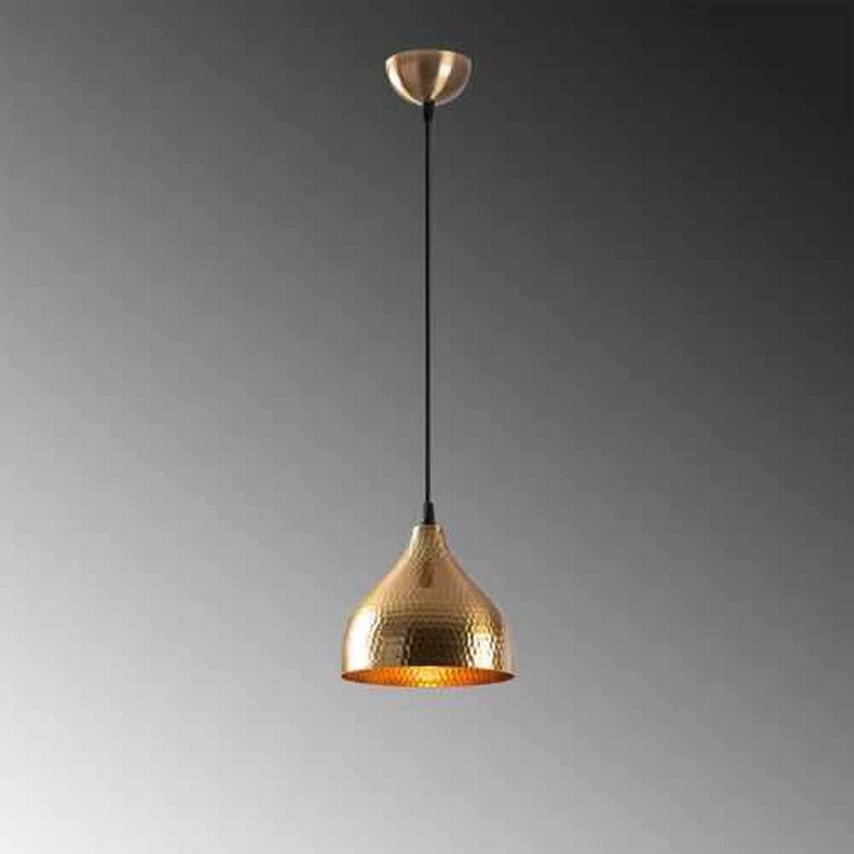 TOILINUX Suspension en métal martelé Doha - Or