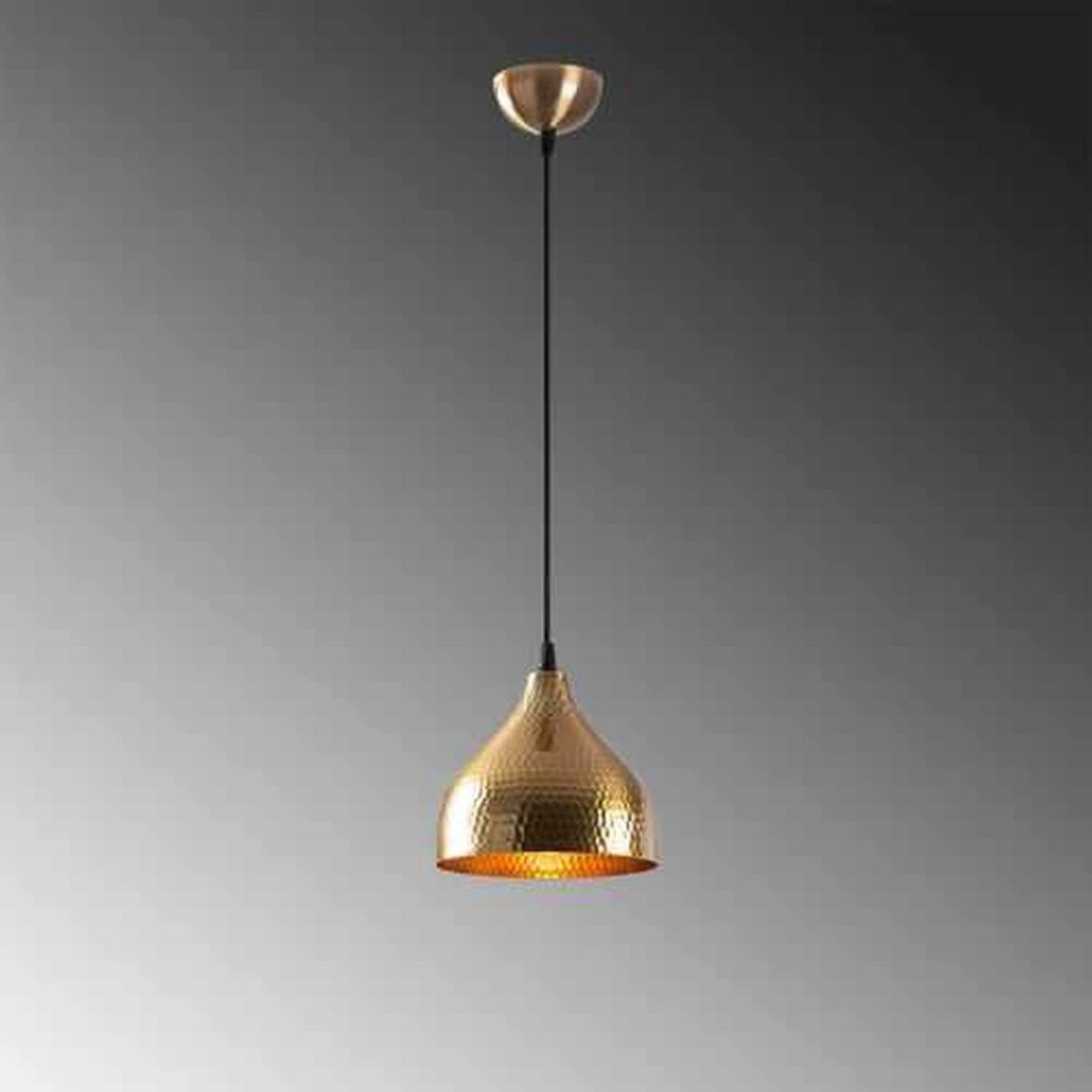 TOILINUX Suspension en métal martelé Doha - Or