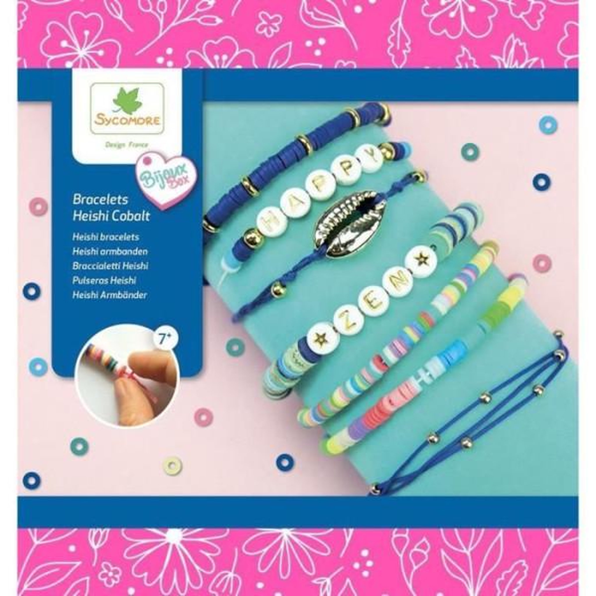 Voir la diapositive 4 : SYCOMORE SYCOMORE - CRÉE 7 BRACELETS HEISHI COBALT