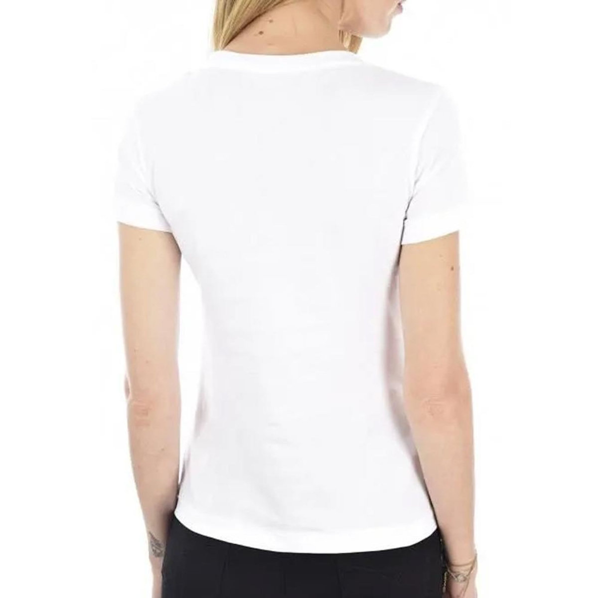 CALVIN KLEIN JEANS T-Shirt Blanc Femme Calvin Klein Jeans Embroidery Slim