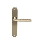 CENTRALE BRICO 2 Poignées De Porte Tolbiac Condamnation / Décondamnation, Aluminium Mat, 195 Mm