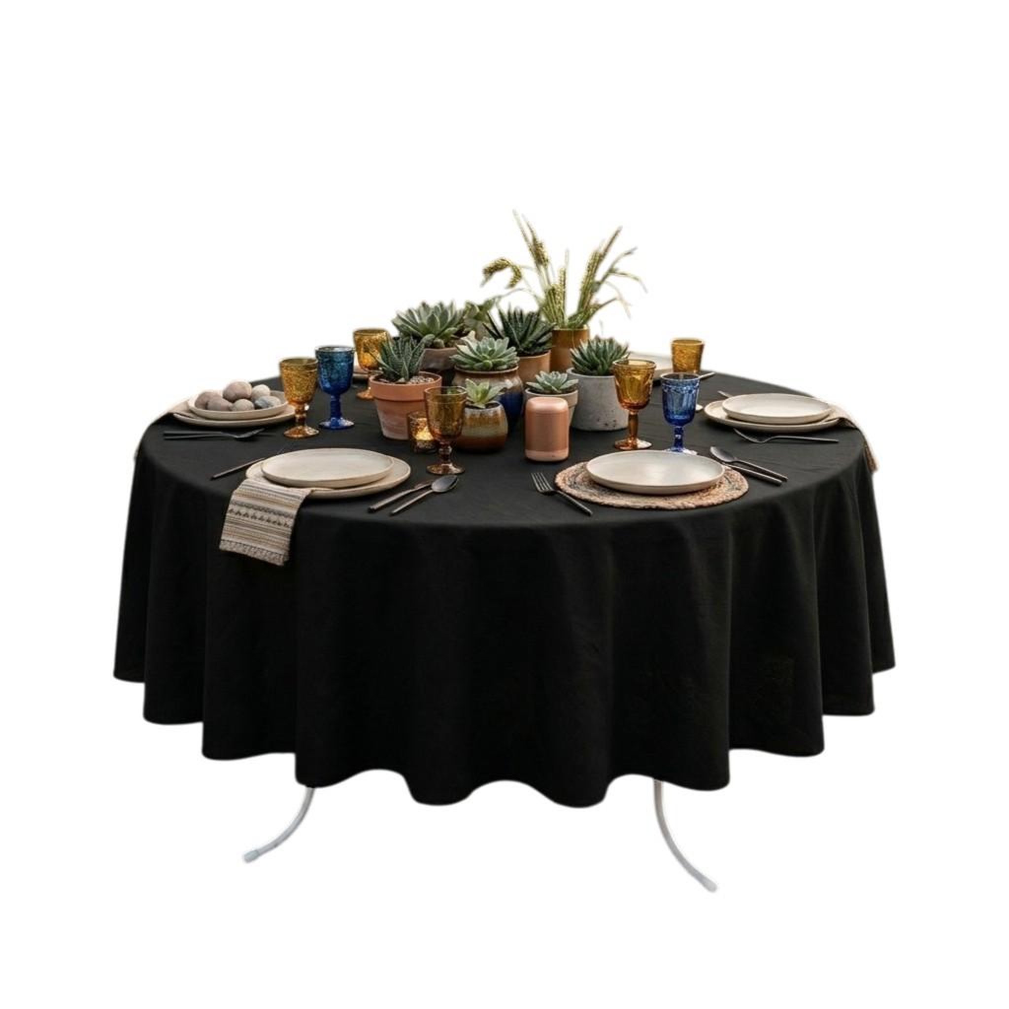 Voir la diapositive 1 : Eden Nappe ronde nelsonn design et moderne